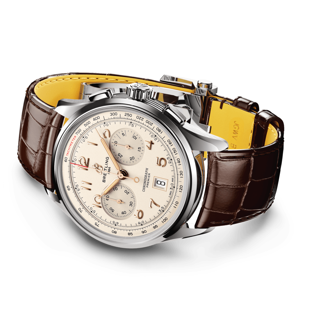 Premier B Chronograph Edelstahl Creme Ab G P Breitling De