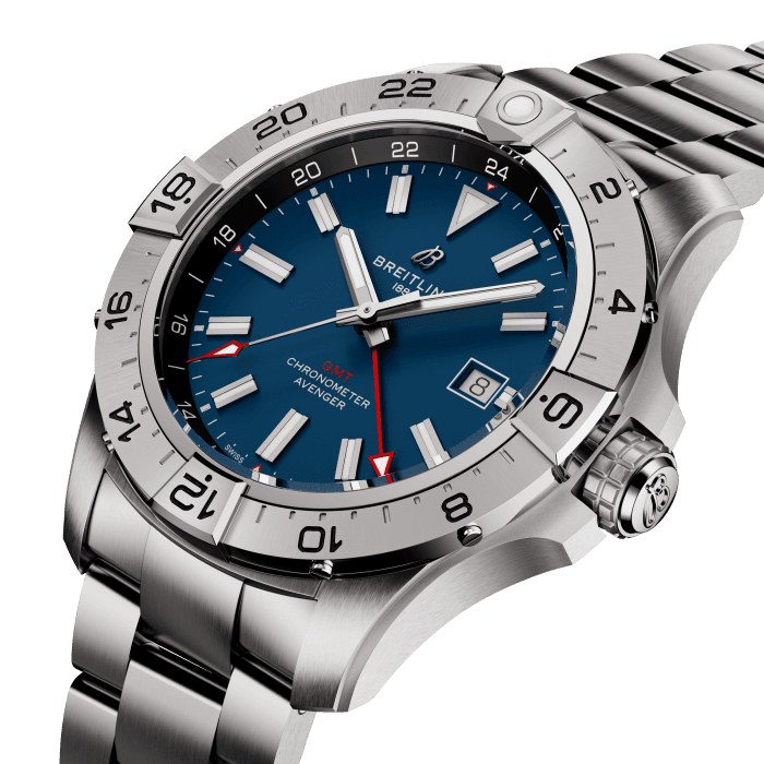 Avenger Automatic GMT 44 Stainless steel - Blue A32320101C1A1 