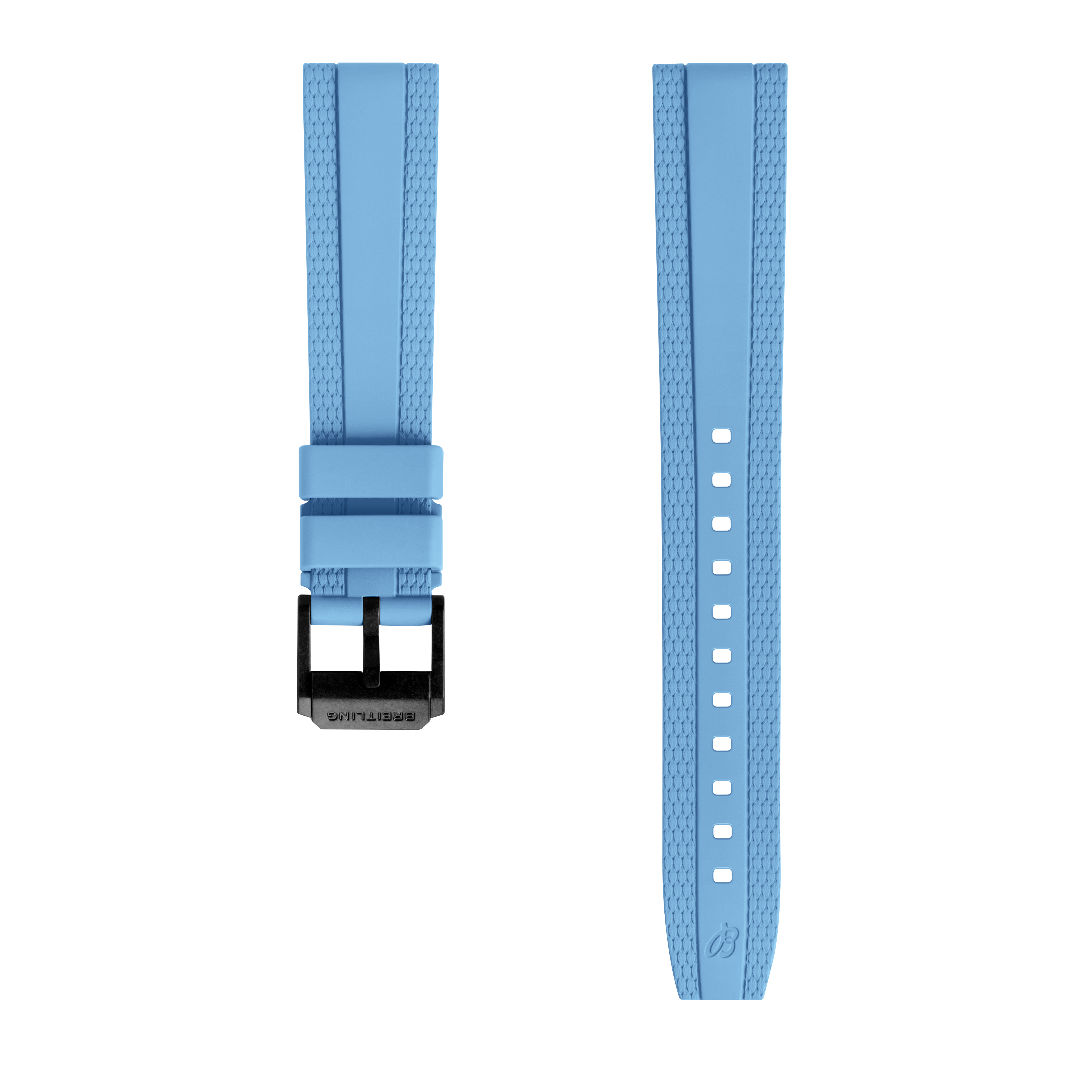 Bracelete de borracha Diver Pro Turquesa - 18 mm