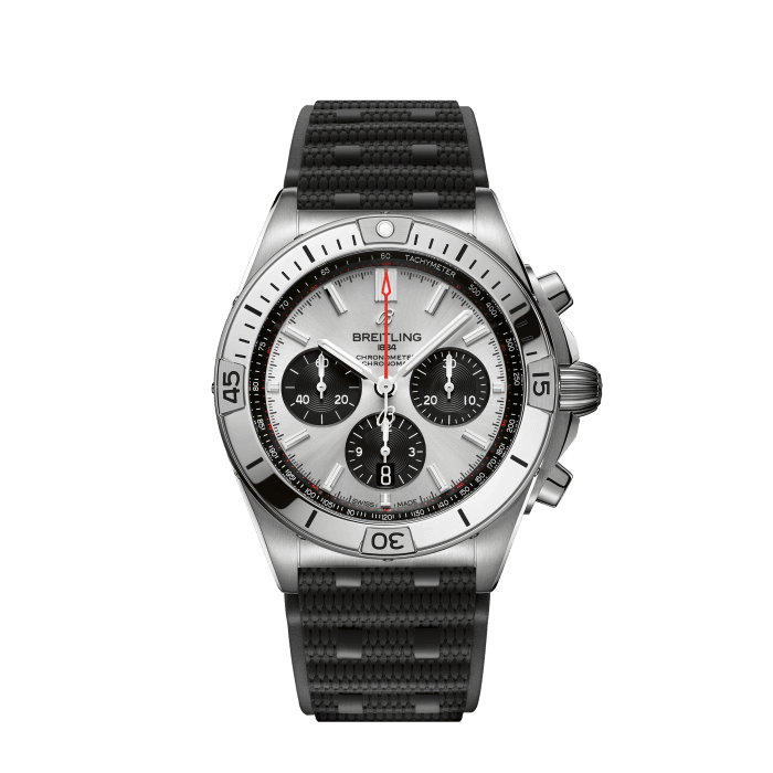 Chronomat B01 42, Stainless steel - Silver
Breitling’s all-purpose watch for your every pursuit.