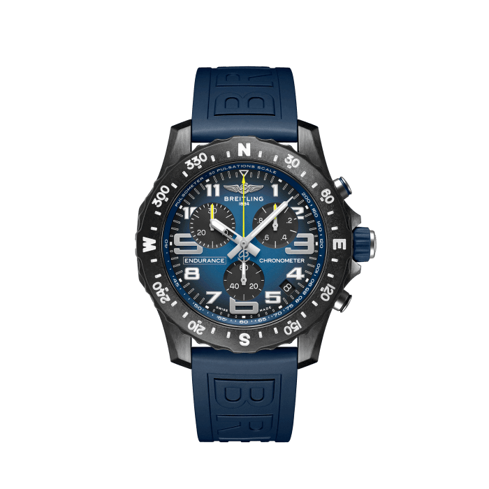 Endurance Pro 44, Breitlight® - Blue
Designed to be both a lightweight timepiece for athletes and a casual, everyday sports chronograph, the Endurance Pro perfectly blends innovative technology with a vibrant design to produce the ultimate athleisure watch.