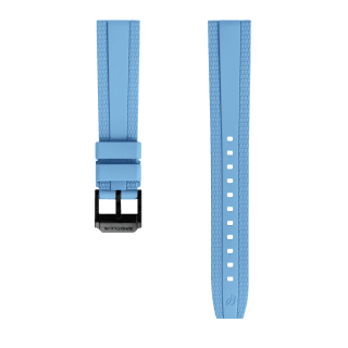 Bracelet en caoutchouc Diver Pro turquoise - 18 mm