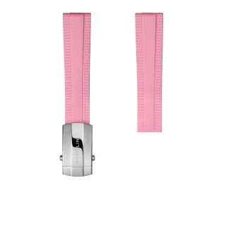 Pink Diver Pro rubber strap - 18 mm
