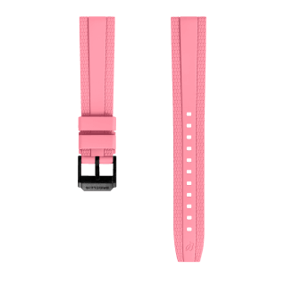 Cinturino in caucciù Diver Pro rosa - 18 mm