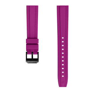 紫 ダイバー プロ ラバーストラップ - 18 mm