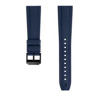 Bracelete de borracha Diver Pro azul - 22 mm