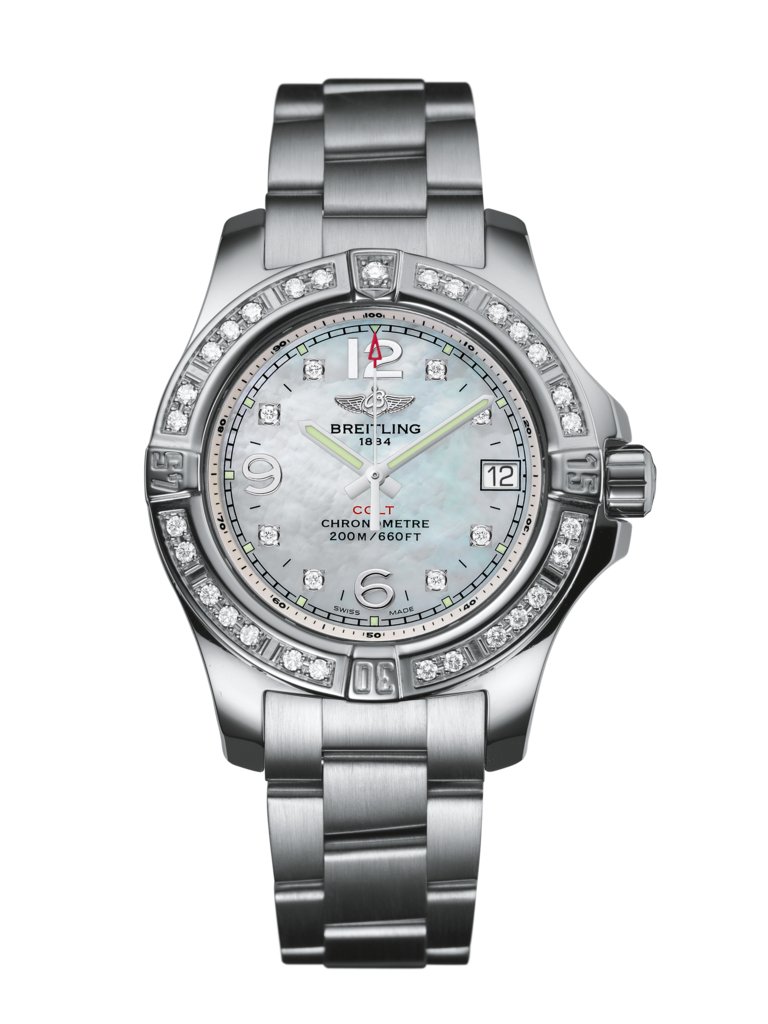 breitling colt white face